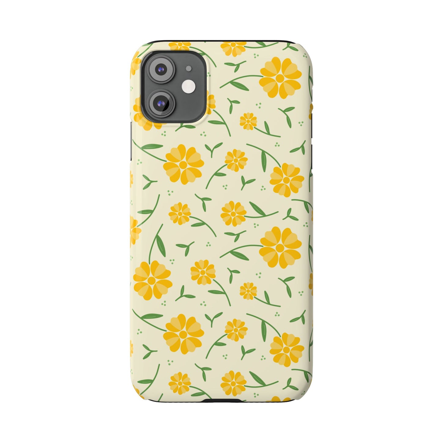 Bright Floral Slim Phone Cases, Summer Accessory, Phone Cover Gifts, Flower Print Cases, Cute Tech Accessories, Nature Lover Gift