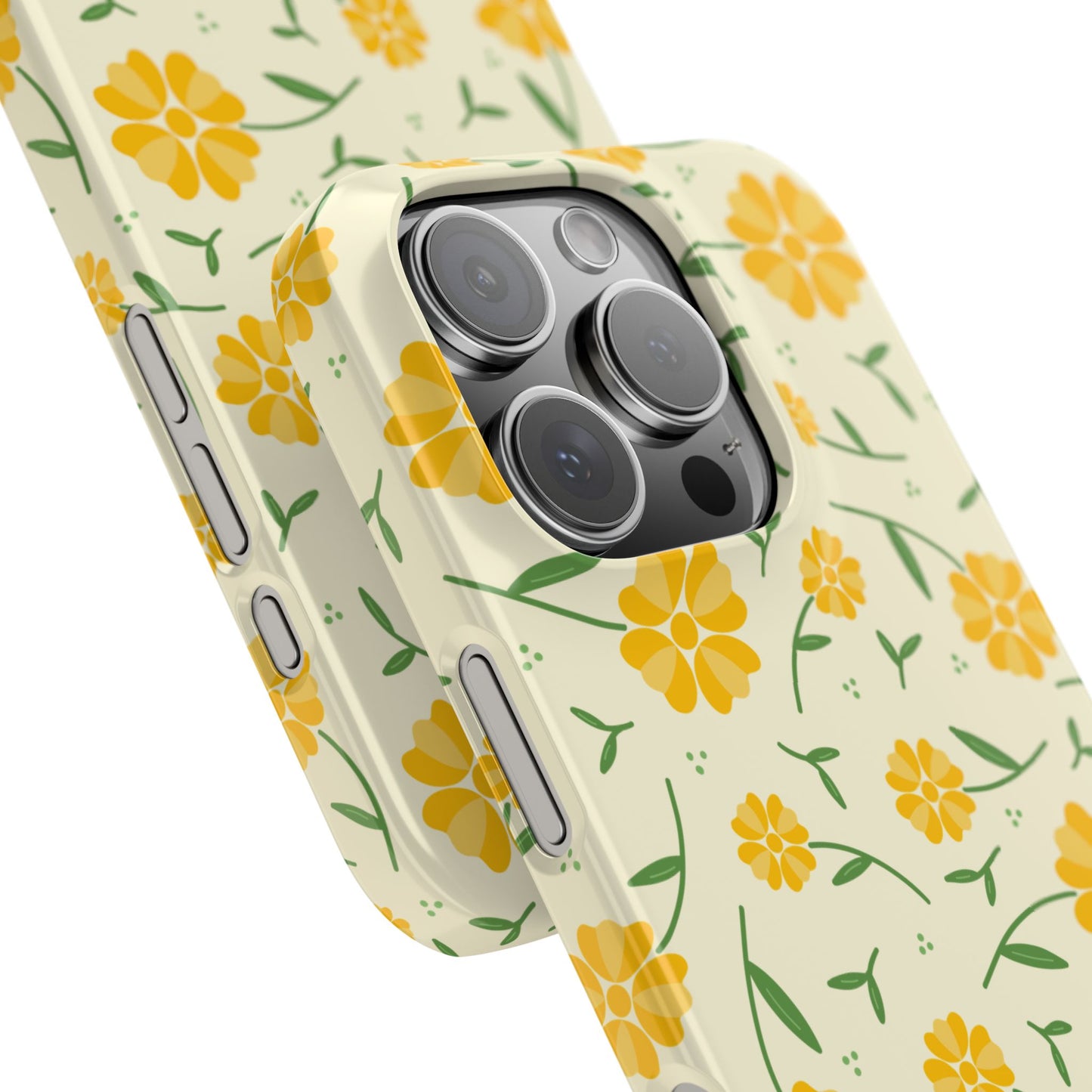 Bright Floral Slim Phone Cases, Summer Accessory, Phone Cover Gifts, Flower Print Cases, Cute Tech Accessories, Nature Lover Gift