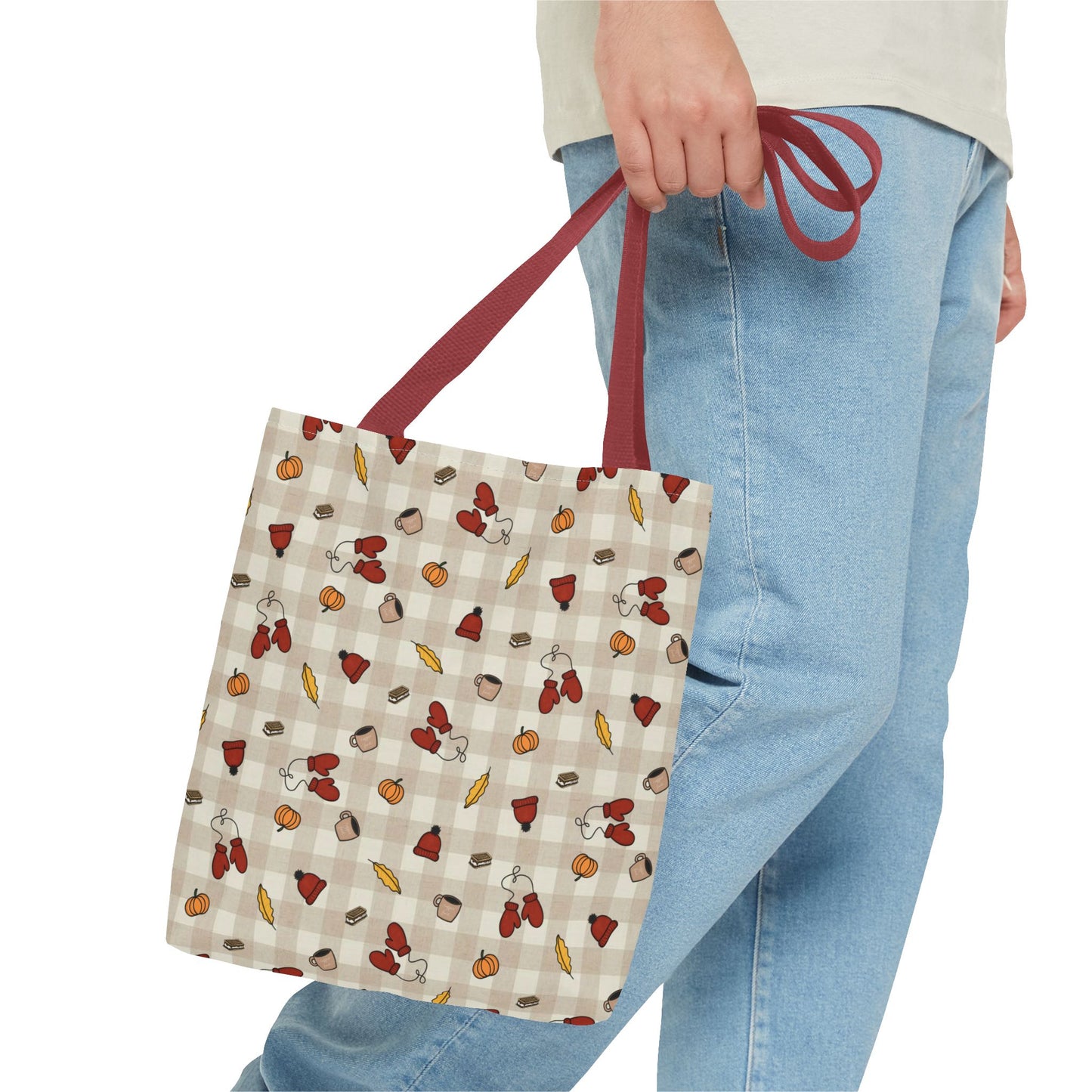 Autumn-Themed Tote Bag, Stylish Grocery Bag, Fall Accessory, Nature Lover Gift, S seasonal Fashion