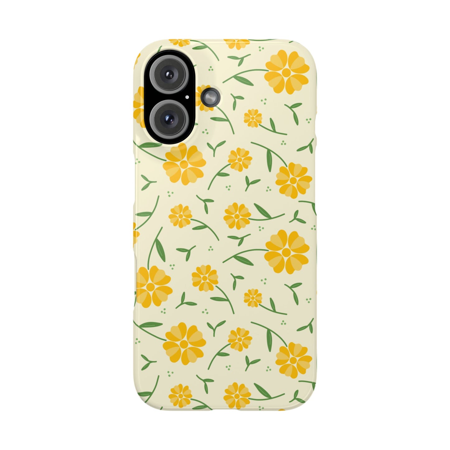 Bright Floral Slim Phone Cases, Summer Accessory, Phone Cover Gifts, Flower Print Cases, Cute Tech Accessories, Nature Lover Gift