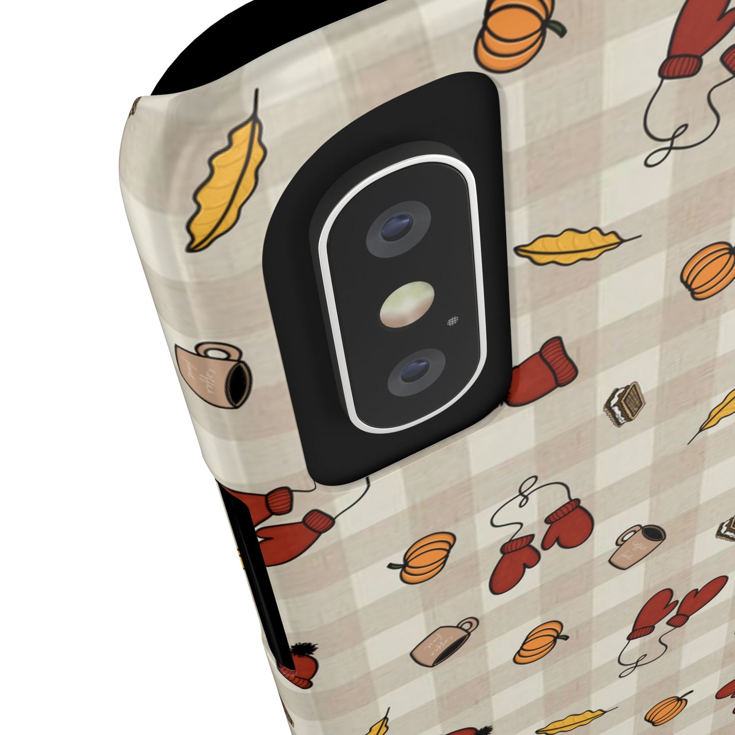 Autumn Leaves Slim Phone Case, Fall Accessories, Cute Phone Cover, Gift for Her, Seasonal Mobile Case
