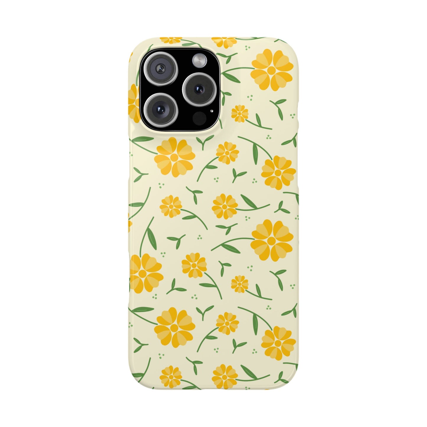 Bright Floral Slim Phone Cases, Summer Accessory, Phone Cover Gifts, Flower Print Cases, Cute Tech Accessories, Nature Lover Gift