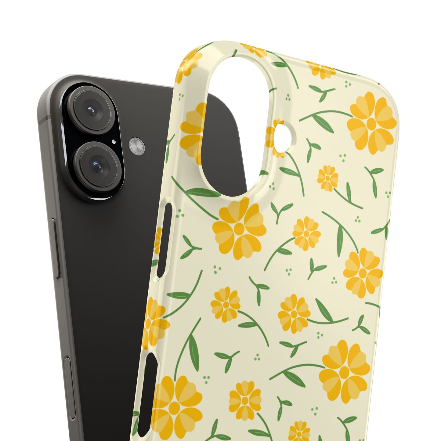 Bright Floral Slim Phone Cases, Summer Accessory, Phone Cover Gifts, Flower Print Cases, Cute Tech Accessories, Nature Lover Gift