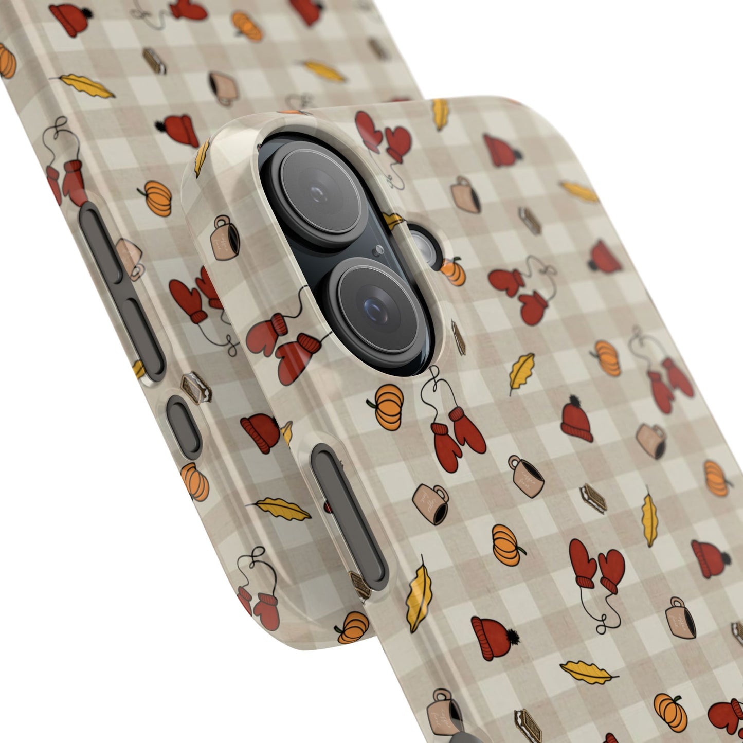 Autumn Leaves Slim Phone Case, Fall Accessories, Cute Phone Cover, Gift for Her, Seasonal Mobile Case