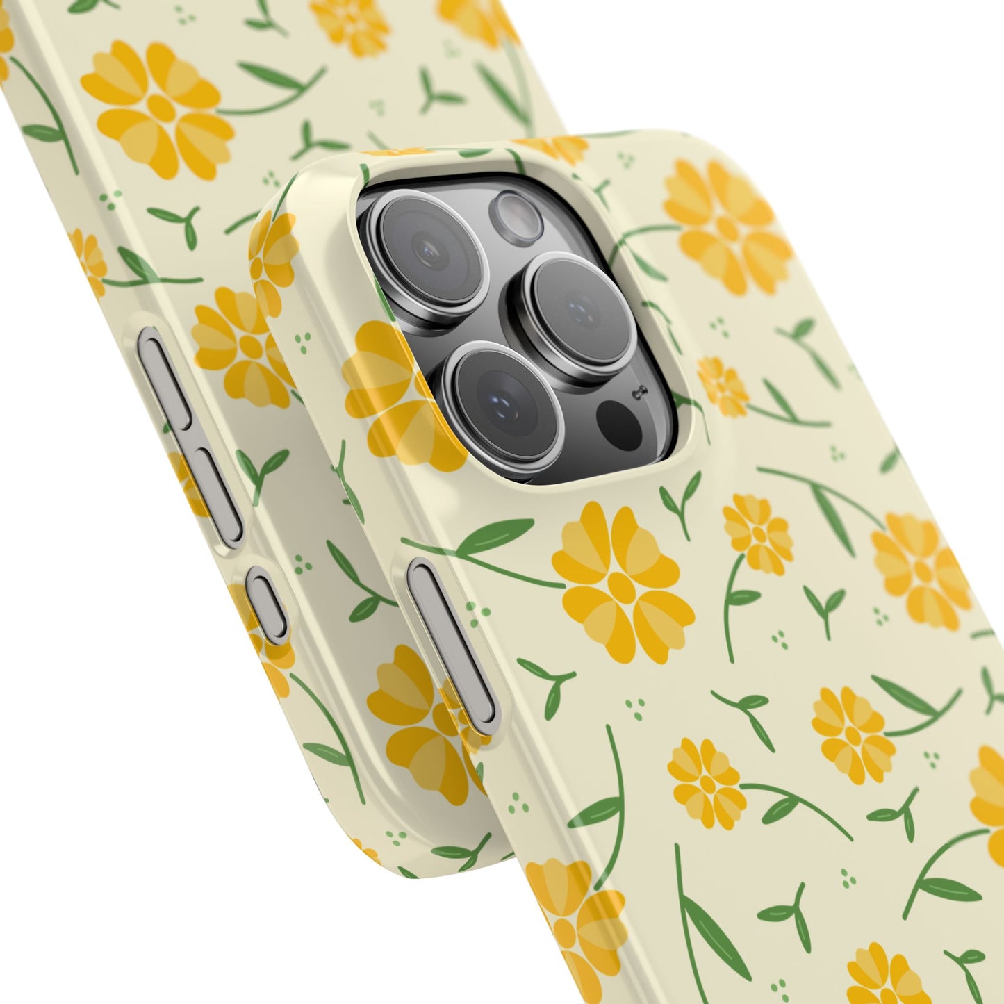 Bright Floral Slim Phone Cases, Summer Accessory, Phone Cover Gifts, Flower Print Cases, Cute Tech Accessories, Nature Lover Gift