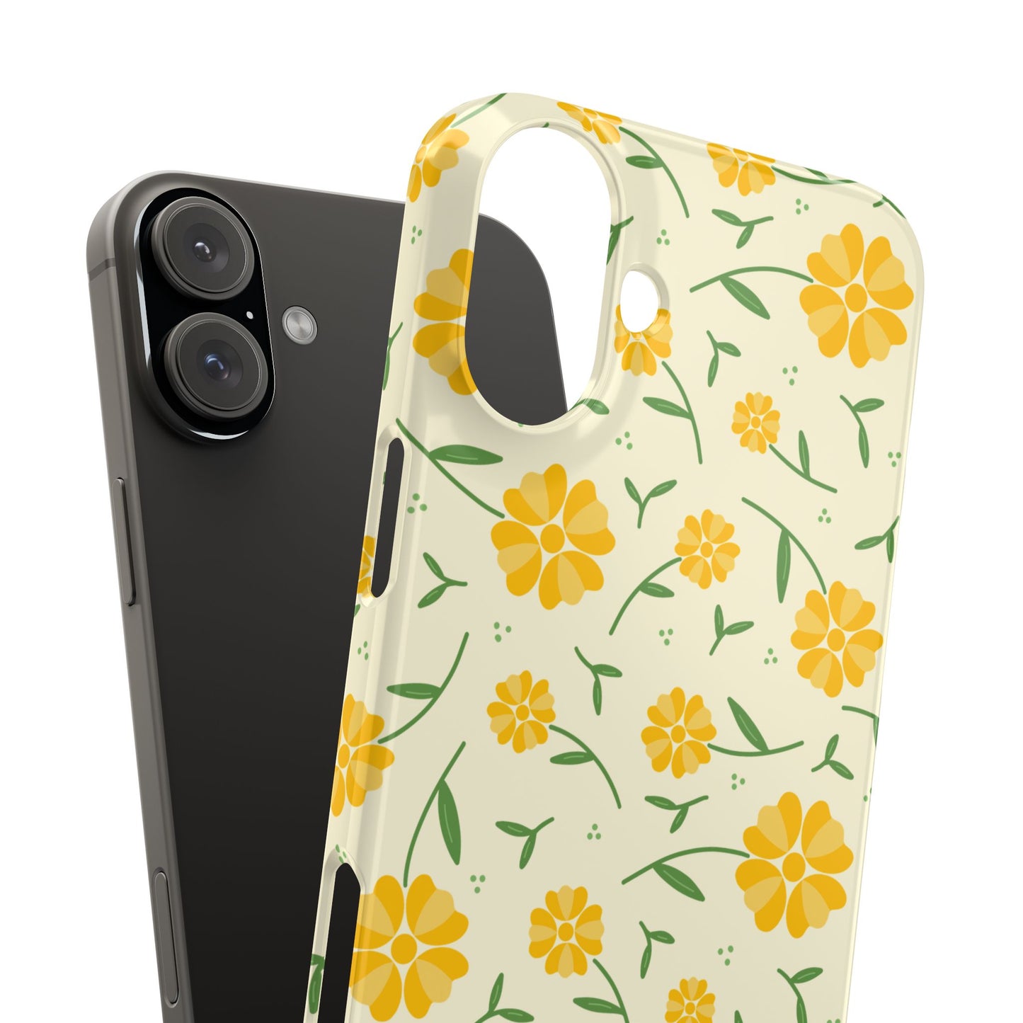 Bright Floral Slim Phone Cases, Summer Accessory, Phone Cover Gifts, Flower Print Cases, Cute Tech Accessories, Nature Lover Gift