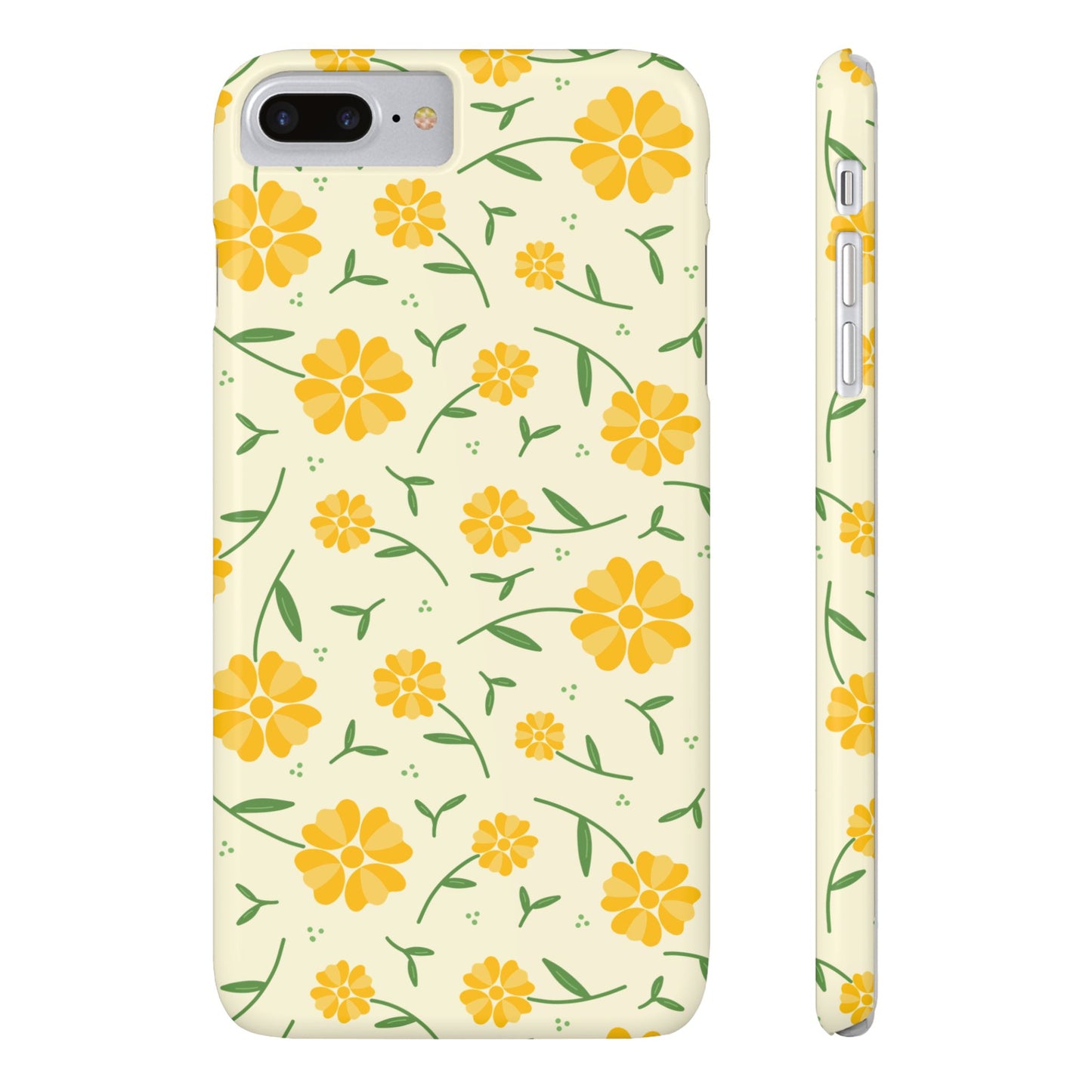 Bright Floral Slim Phone Cases, Summer Accessory, Phone Cover Gifts, Flower Print Cases, Cute Tech Accessories, Nature Lover Gift