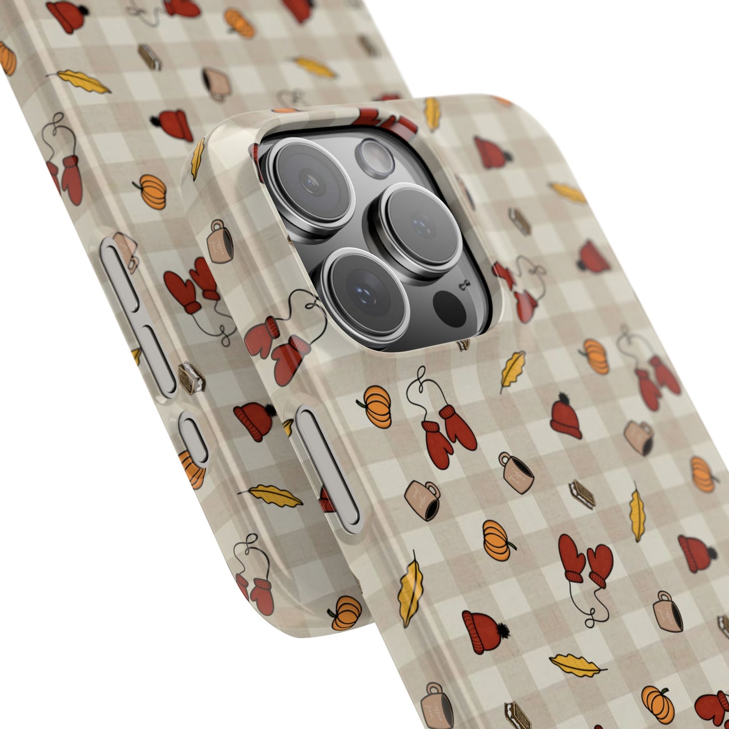 Autumn Leaves Slim Phone Case, Fall Accessories, Cute Phone Cover, Gift for Her, Seasonal Mobile Case