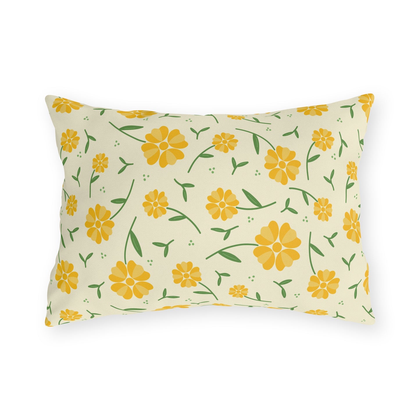 Bright Floral Outdoor Pillow - Garden Decor, Patio Cushion, Summer Vibes, Home Makeover, Gift for Garden Lovers