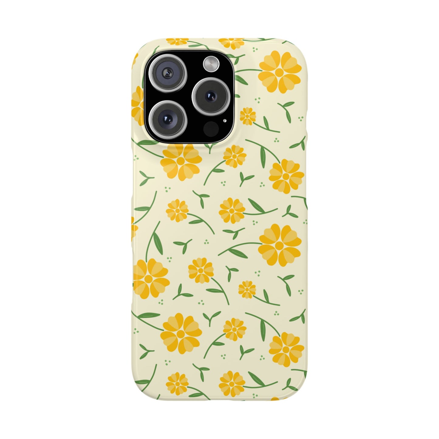 Bright Floral Slim Phone Cases, Summer Accessory, Phone Cover Gifts, Flower Print Cases, Cute Tech Accessories, Nature Lover Gift