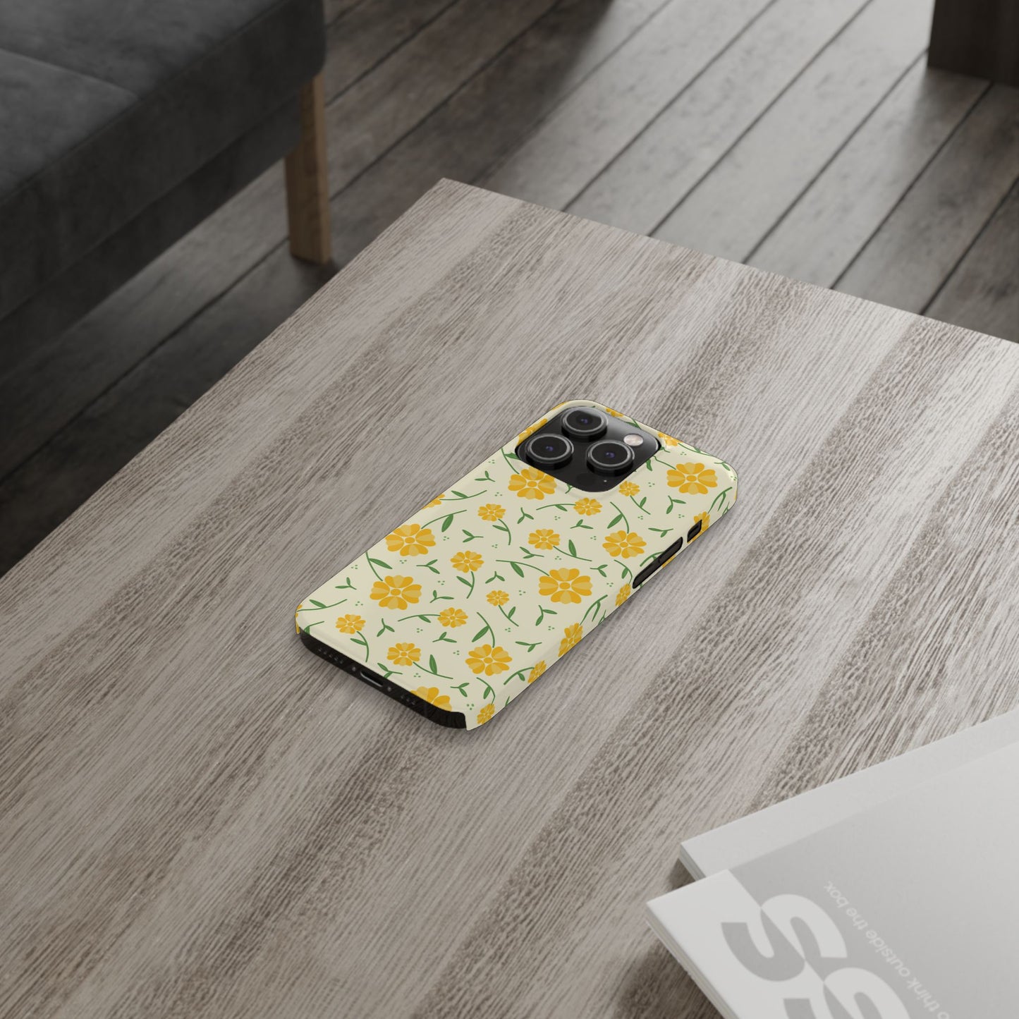 Bright Floral Slim Phone Cases, Summer Accessory, Phone Cover Gifts, Flower Print Cases, Cute Tech Accessories, Nature Lover Gift