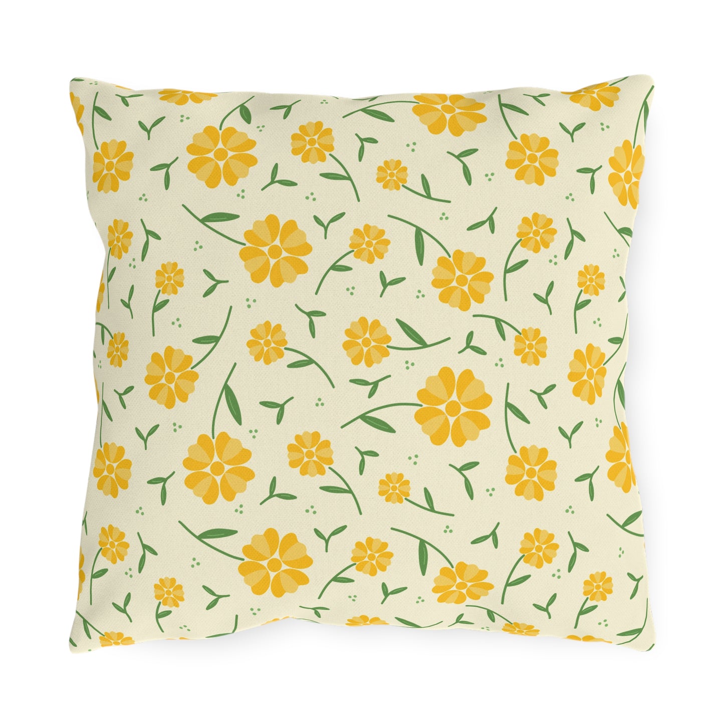 Bright Floral Outdoor Pillow - Garden Decor, Patio Cushion, Summer Vibes, Home Makeover, Gift for Garden Lovers