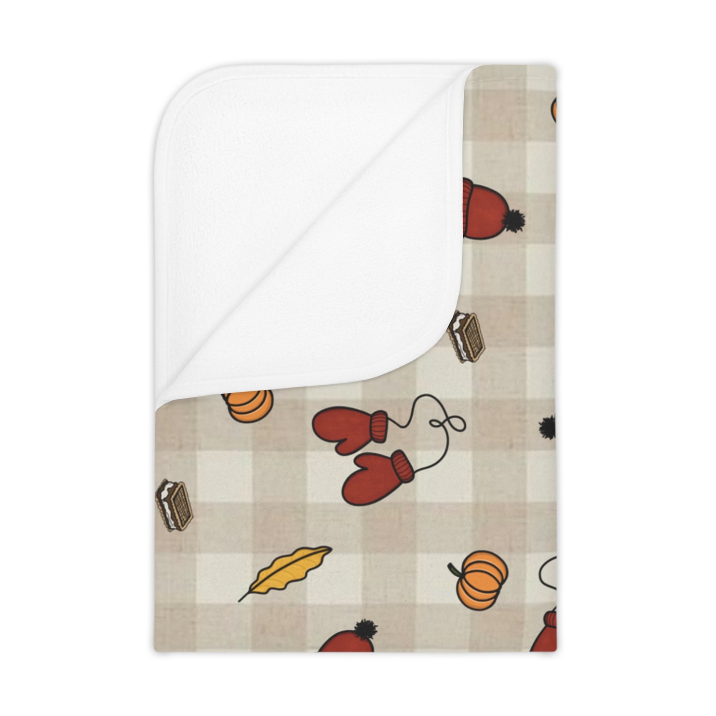 Cozy Autumn Toddler Blanket, Soft Nursery Throw, Fall Decor for Kids, Acorn Print Blanket, Perfect Baby Shower Gift