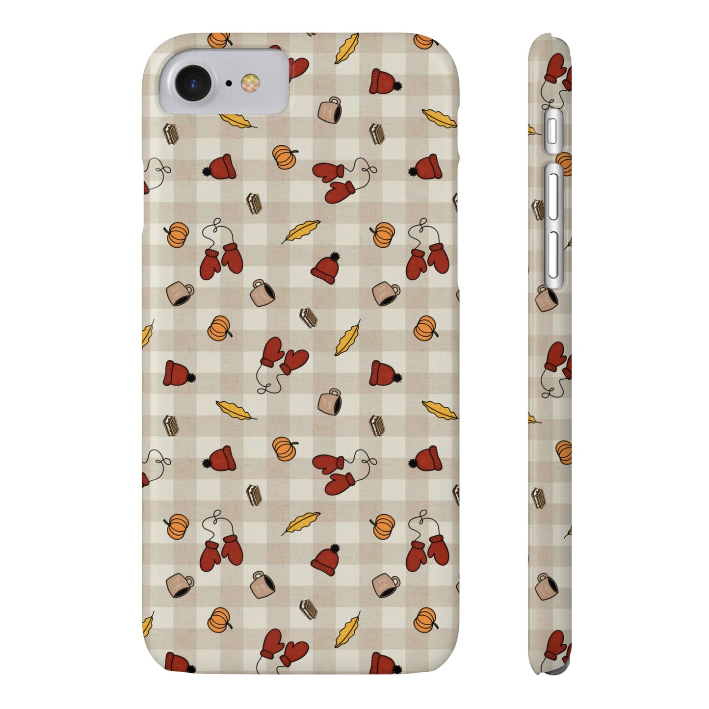 Autumn Leaves Slim Phone Case, Fall Accessories, Cute Phone Cover, Gift for Her, Seasonal Mobile Case