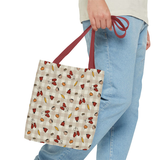 Autumn-Themed Tote Bag, Stylish Grocery Bag, Fall Accessory, Nature Lover Gift, S seasonal Fashion