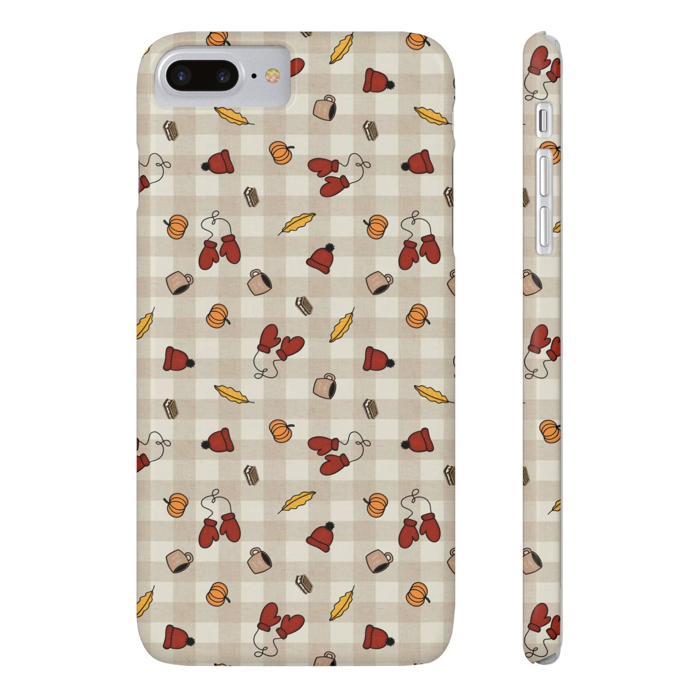 Autumn Leaves Slim Phone Case, Fall Accessories, Cute Phone Cover, Gift for Her, Seasonal Mobile Case