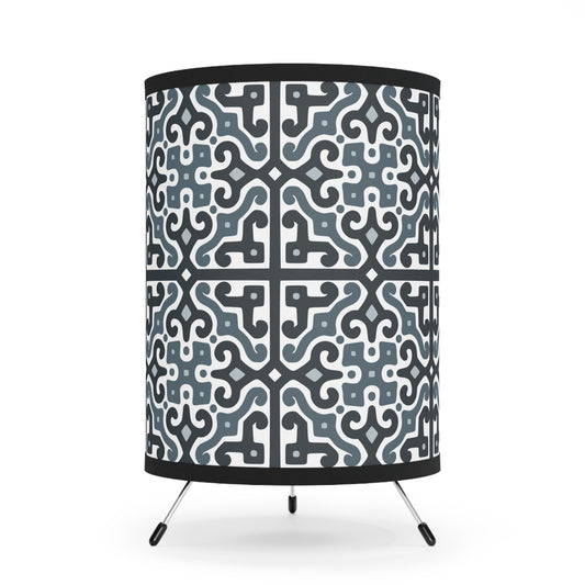 Modern Tripod Floor Lamp with High-Res Printed Shade - Stylish Lighting for Home Decor