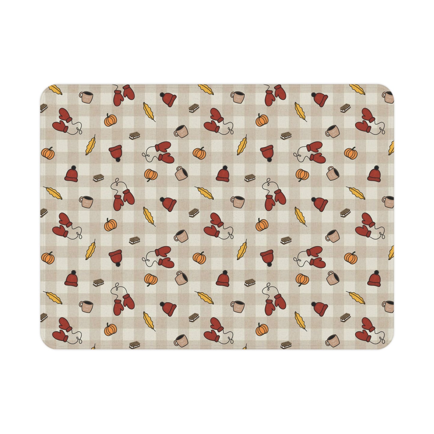 Cozy Autumn Toddler Blanket, Soft Nursery Throw, Fall Decor for Kids, Acorn Print Blanket, Perfect Baby Shower Gift