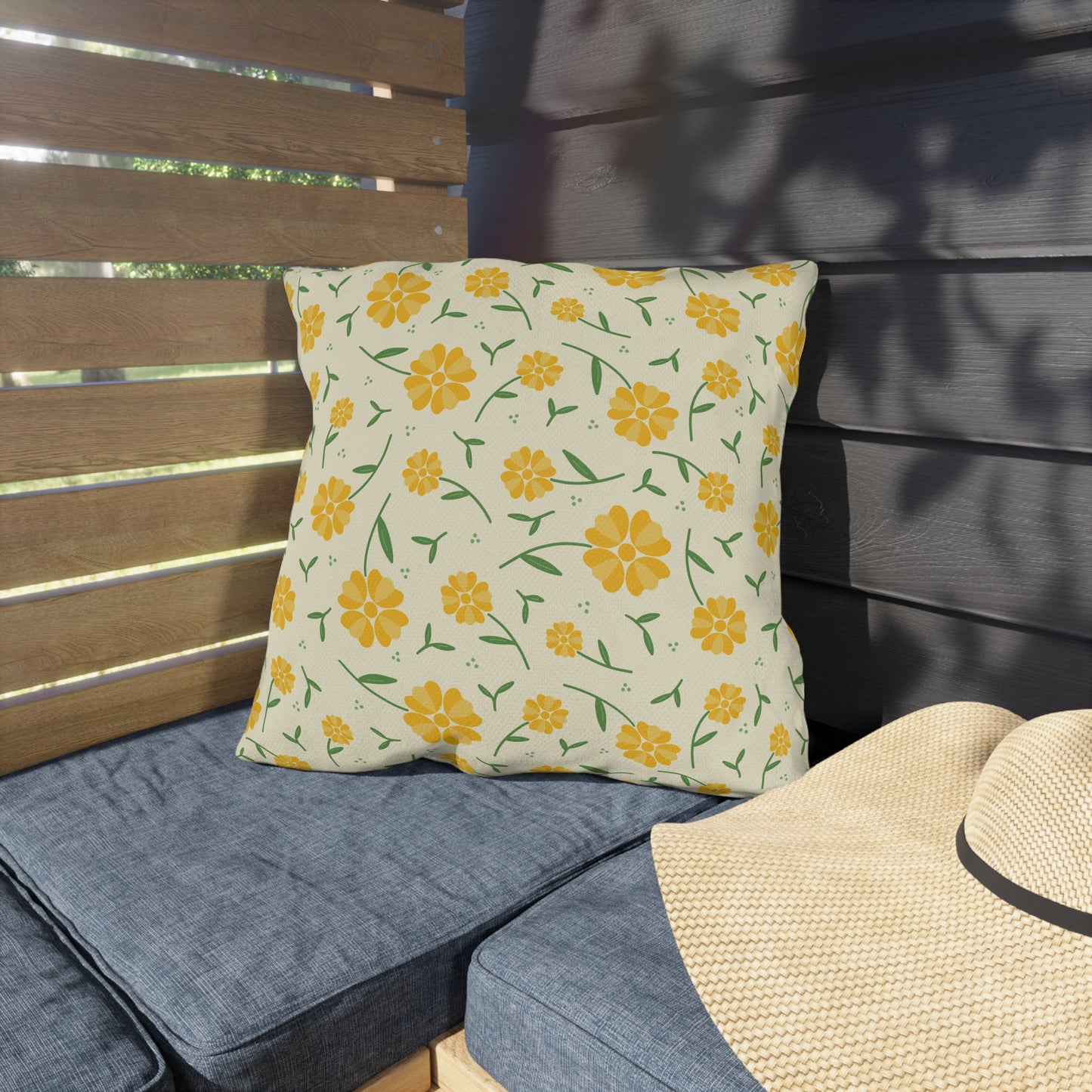 Bright Floral Outdoor Pillow - Garden Decor, Patio Cushion, Summer Vibes, Home Makeover, Gift for Garden Lovers
