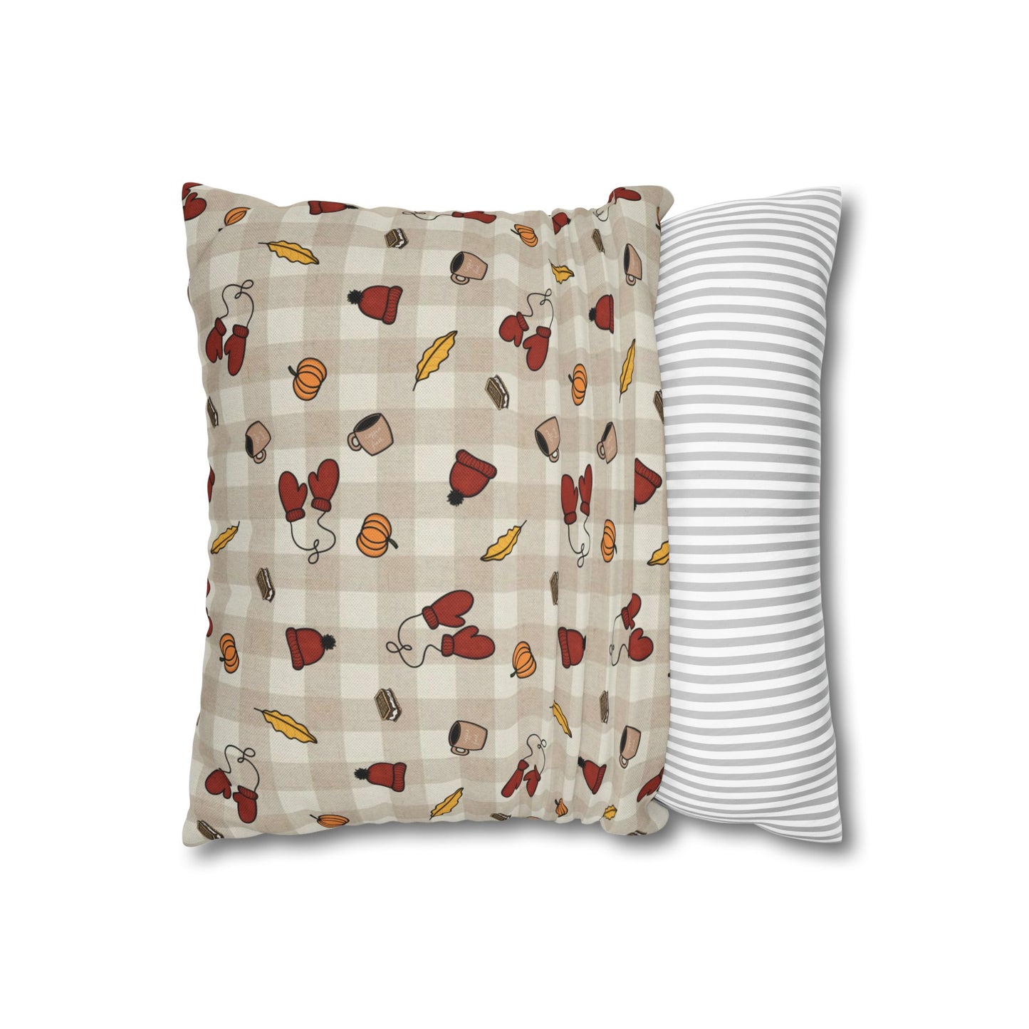 Autumn Acorn Pillowcase for Cozy Home Decor, Fall Cushion Cover, Thanksgiving Gift, Farmhouse Accent Pillow