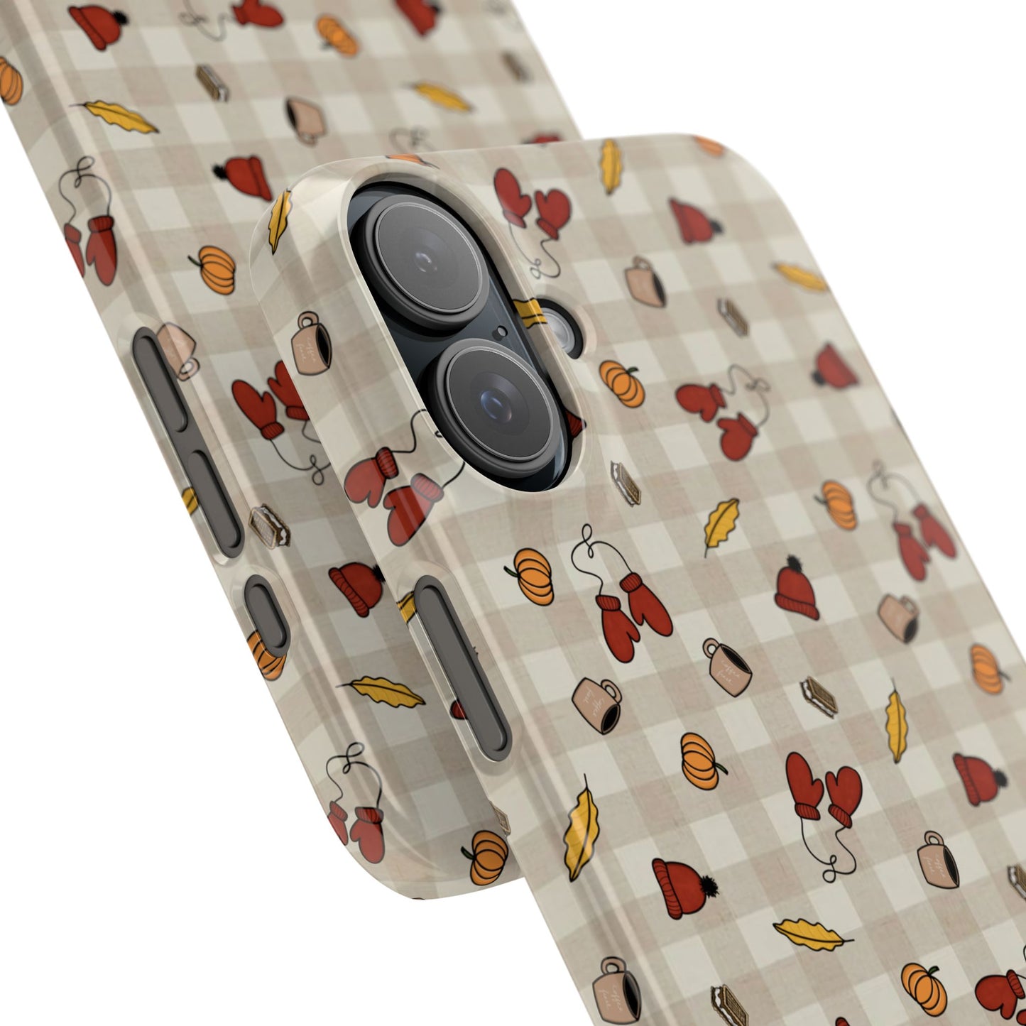 Autumn Leaves Slim Phone Case, Fall Accessories, Cute Phone Cover, Gift for Her, Seasonal Mobile Case