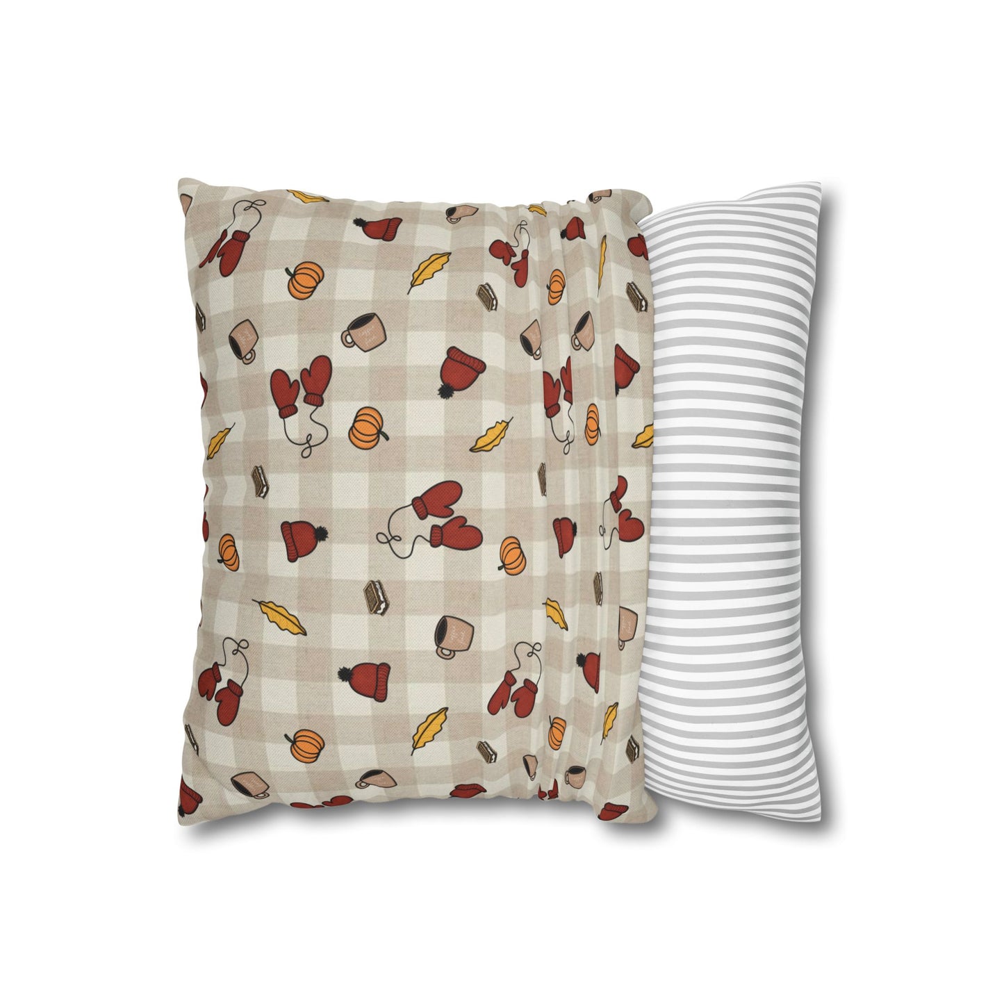 Autumn Acorn Pillowcase for Cozy Home Decor, Fall Cushion Cover, Thanksgiving Gift, Farmhouse Accent Pillow