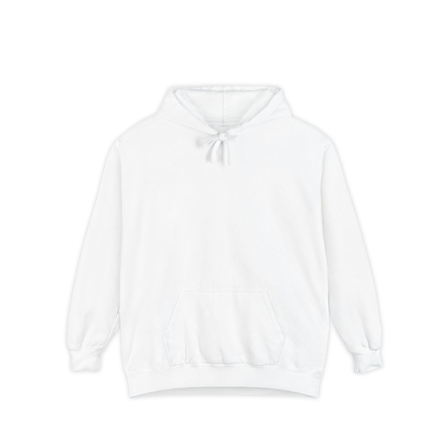 Classic White Hoodie — Garment-Dyed Unisex Pullover