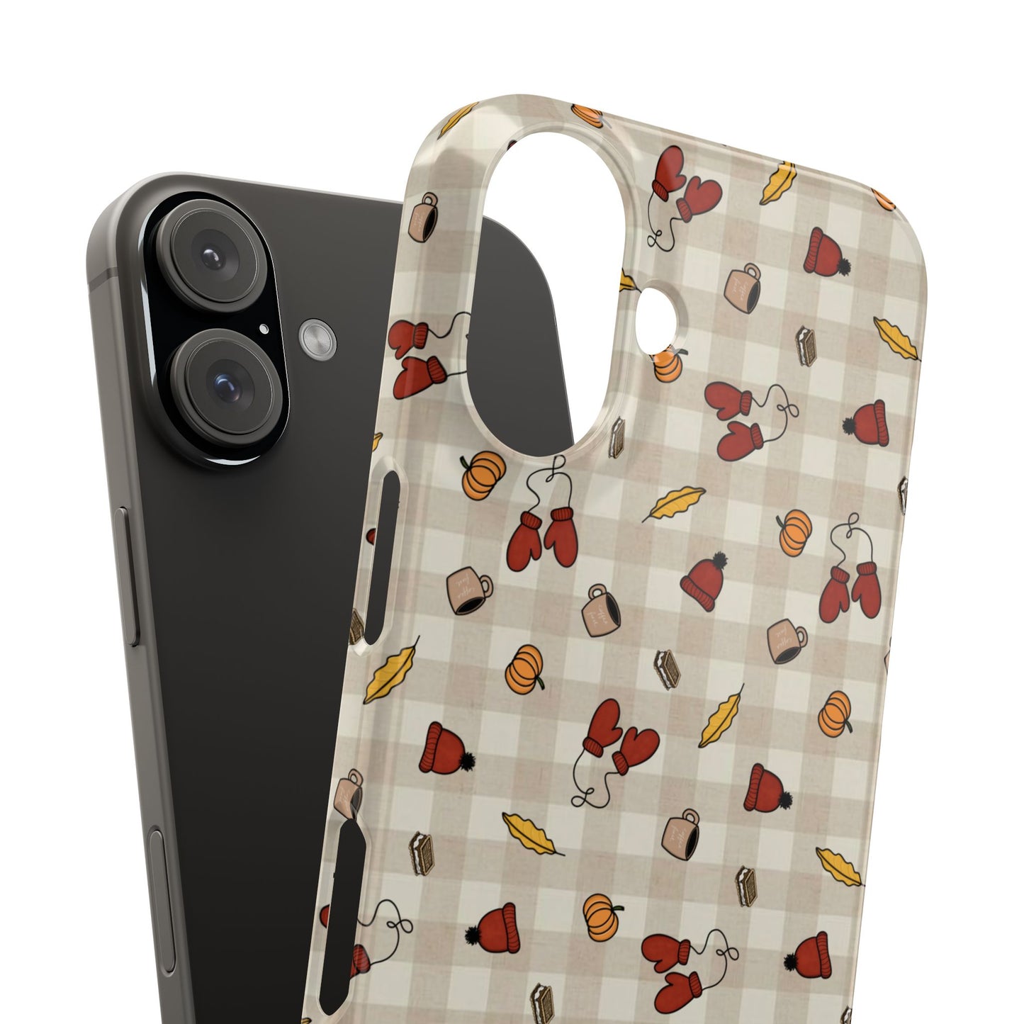 Autumn Leaves Slim Phone Case, Fall Accessories, Cute Phone Cover, Gift for Her, Seasonal Mobile Case