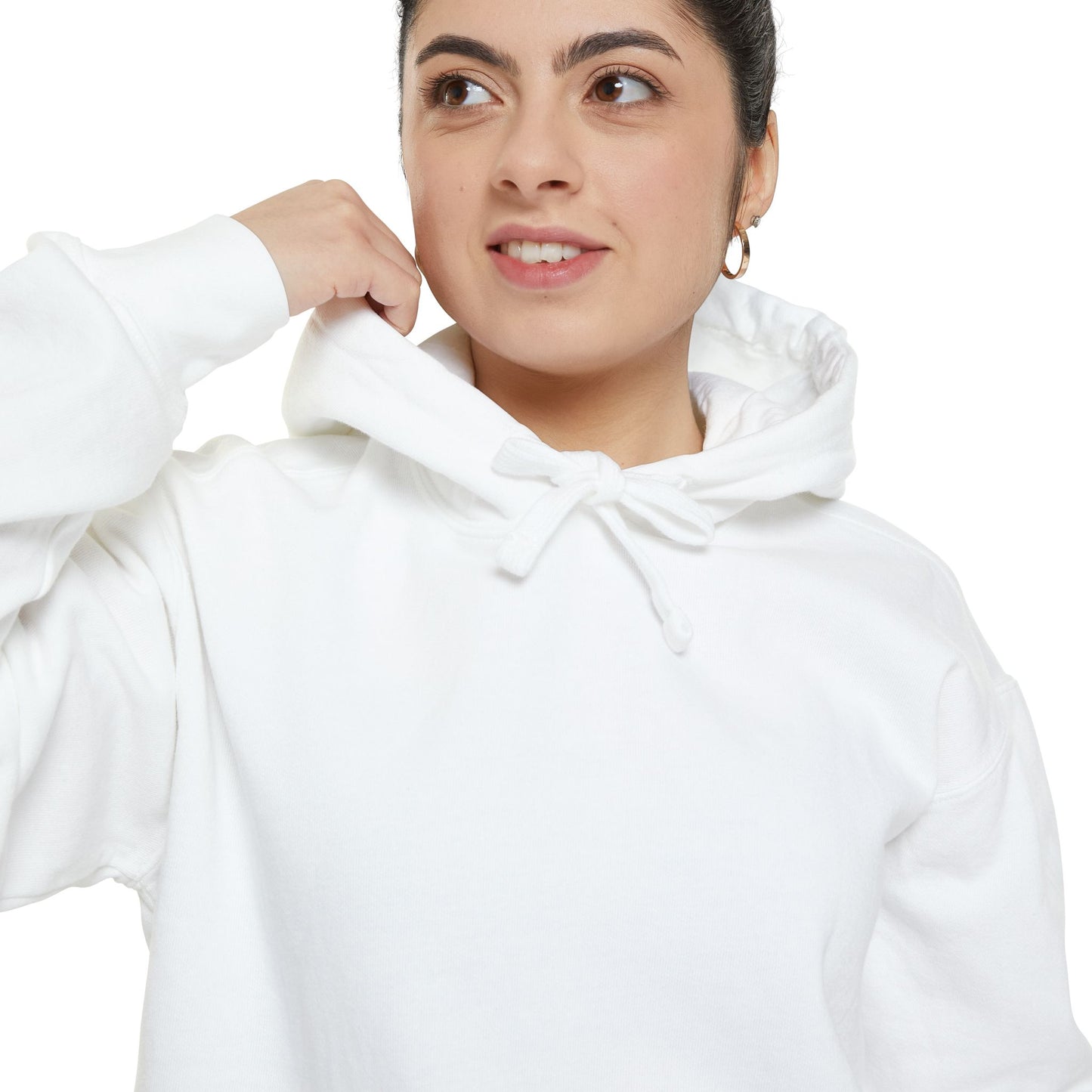 Classic White Hoodie — Garment-Dyed Unisex Pullover