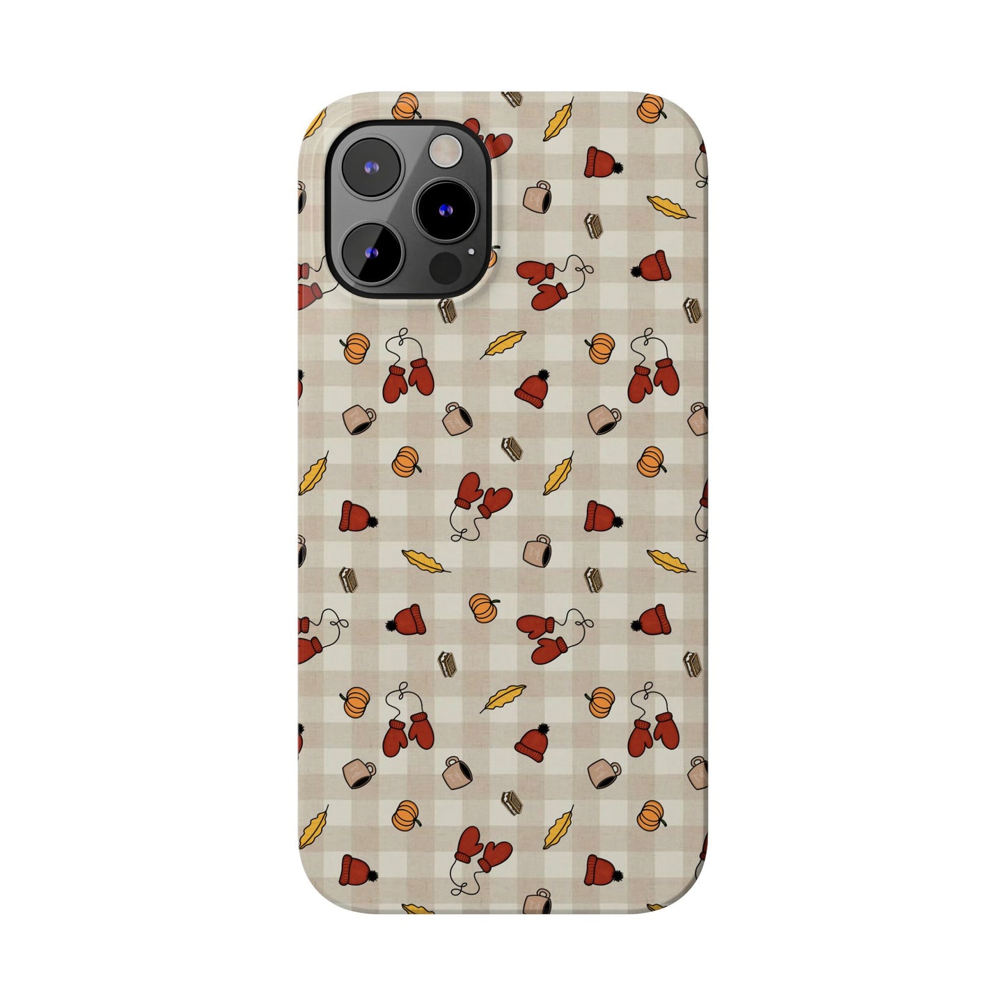 Autumn Leaves Slim Phone Case, Fall Accessories, Cute Phone Cover, Gift for Her, Seasonal Mobile Case
