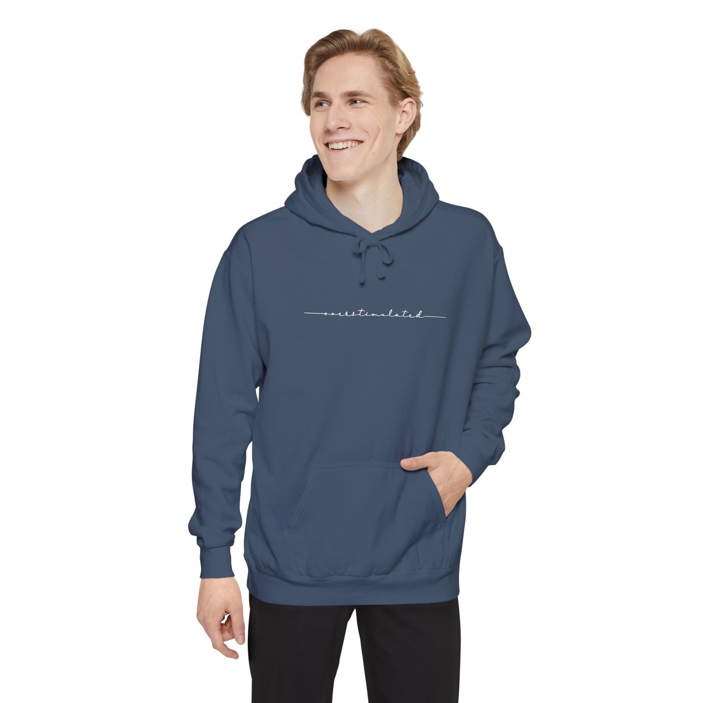 Classic White Hoodie — Garment-Dyed Unisex Pullover