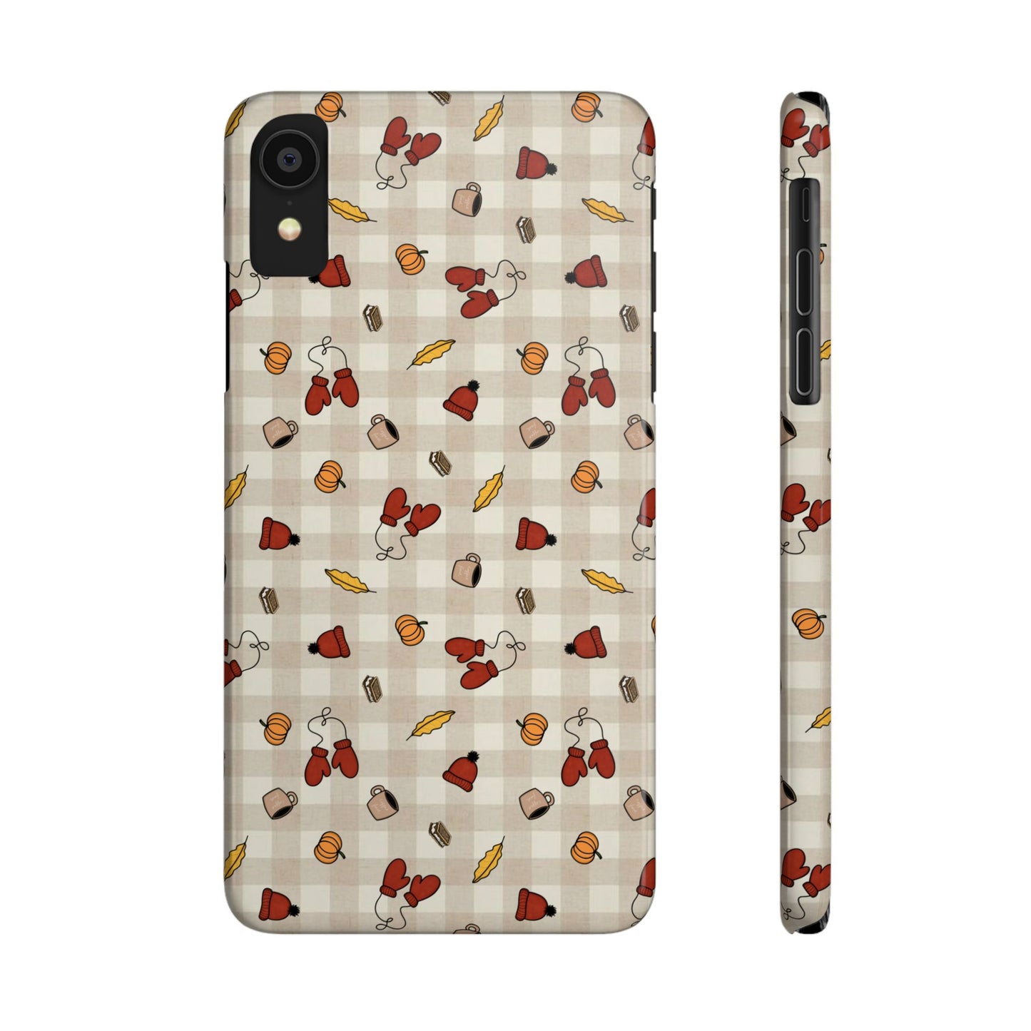 Autumn Leaves Slim Phone Case, Fall Accessories, Cute Phone Cover, Gift for Her, Seasonal Mobile Case
