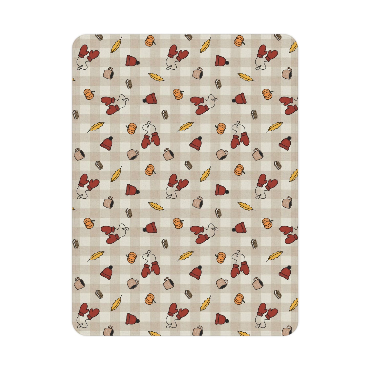 Cozy Autumn Toddler Blanket, Soft Nursery Throw, Fall Decor for Kids, Acorn Print Blanket, Perfect Baby Shower Gift