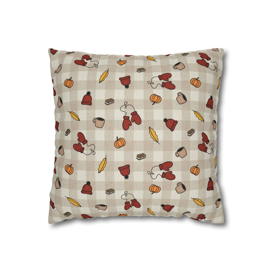 Autumn Acorn Pillowcase for Cozy Home Decor, Fall Cushion Cover, Thanksgiving Gift, Farmhouse Accent Pillow